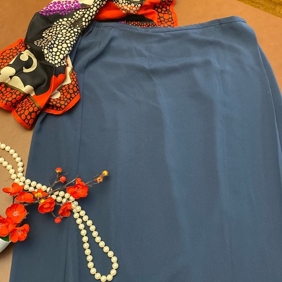 Lady Hazan - size 18w gray polyester skirt - Picture 1 of 7